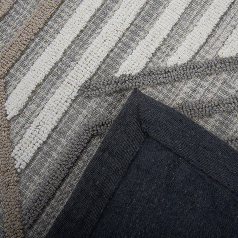 100% Wool Hand Tufted Area Rug, Rectangle 5' x 7' 6"
