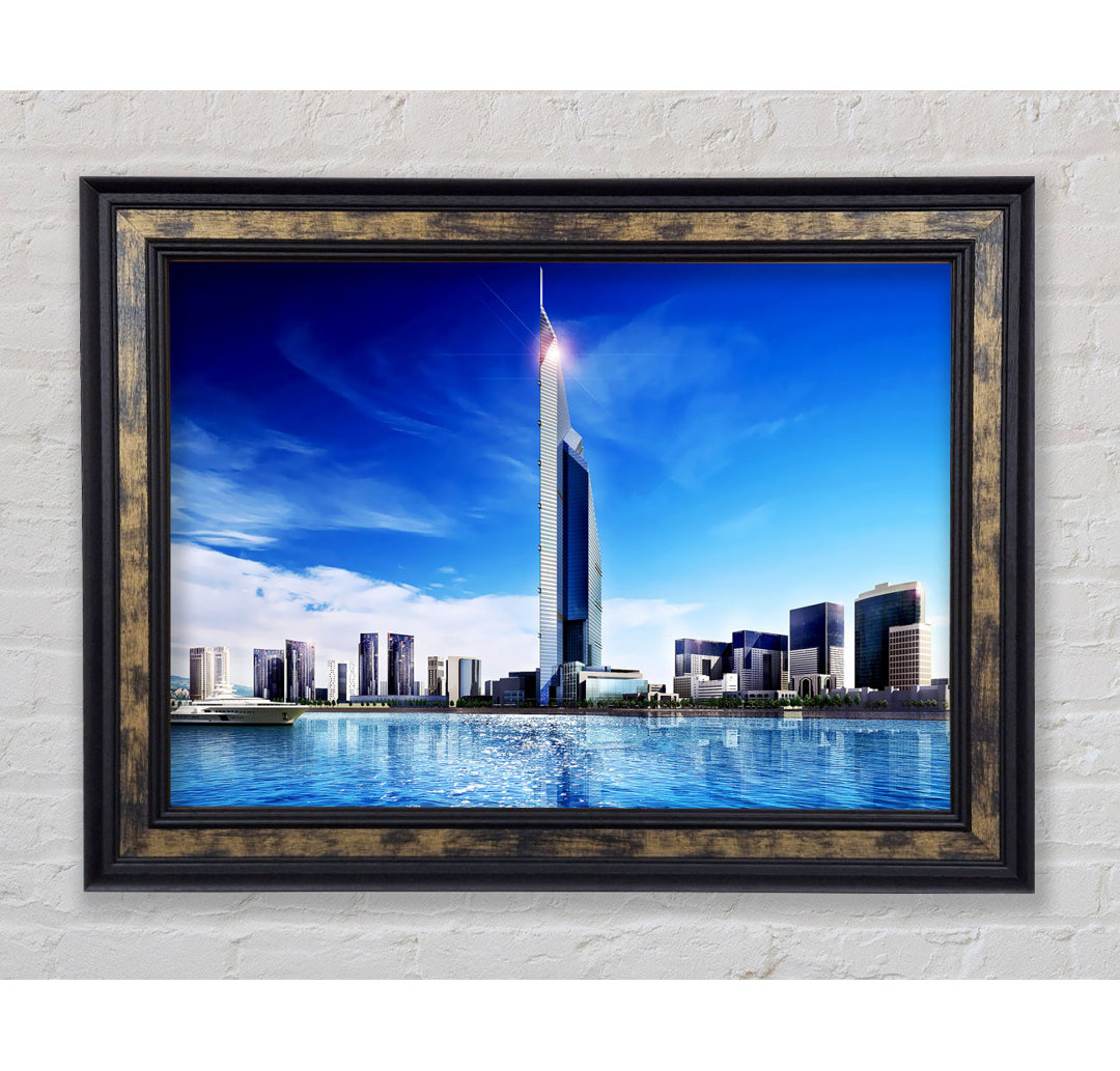 Burj Dubai Wolkenkratzer - Einzelner Bilderrahmen Kunstdrucke