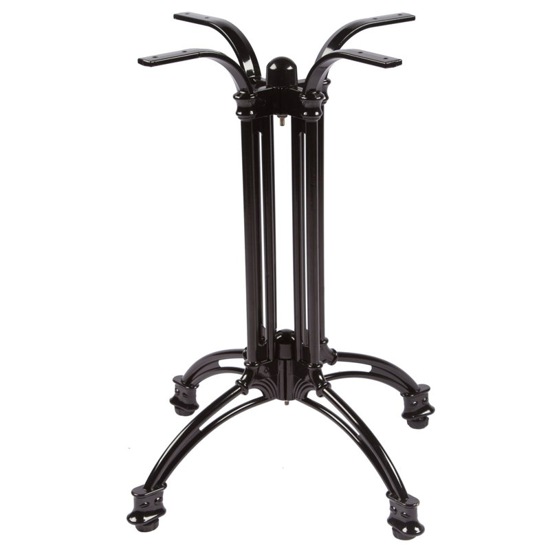 Pieds de table Furniture: pieds de table rustiques de 27,5 po de hauteur, pieds de bureau robustes en métal à support transversal, base de table, pieds de table basse en fer industriel moderne