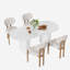Ensemble de table de cuisine ovale à double piédestal-552246925-552246927