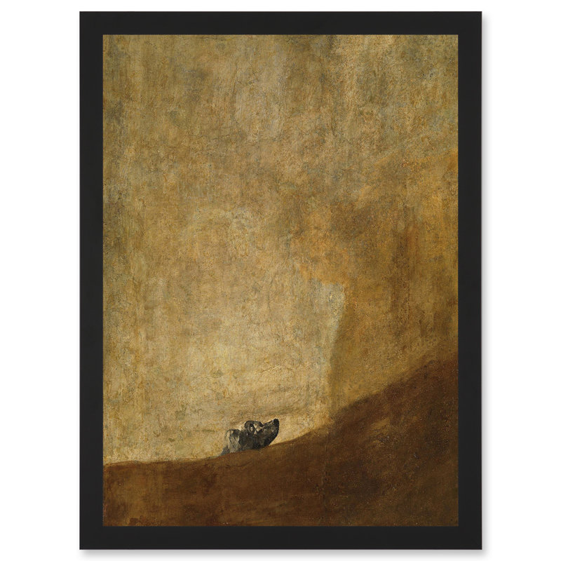 The Dog Reproduction by Francisco Goya - Single Picture Frame Painting