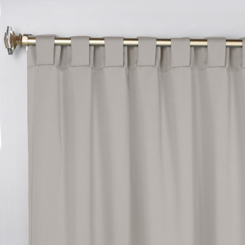 Rideaux obscurcissant et passe-tringle Levatt Classic, Chrome, L 42 po x L 84 po