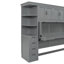 Twin Size Murphy Bed Wall Bed With Wardrobe, Cabinet And Desk, White-870968066