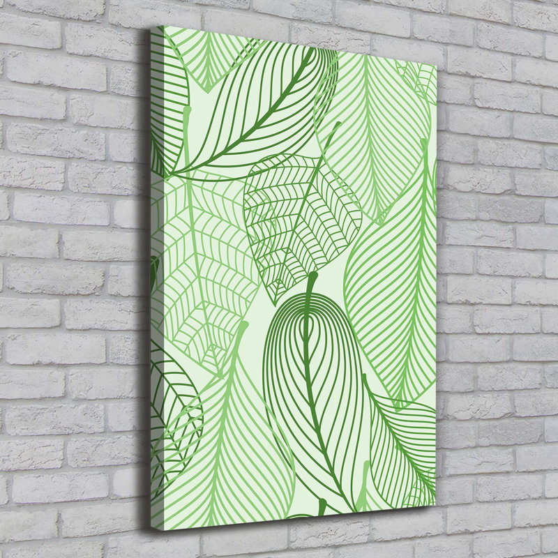 Green Leaves - Wrapped Canvas Print