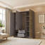 Pacursa 3 Door Manufactured Wood Wardrobe-1255255022