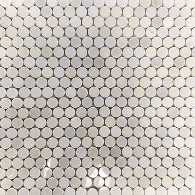 0.13" x 0.13" Marble Grid  Mosaic Wall & Floor Tile