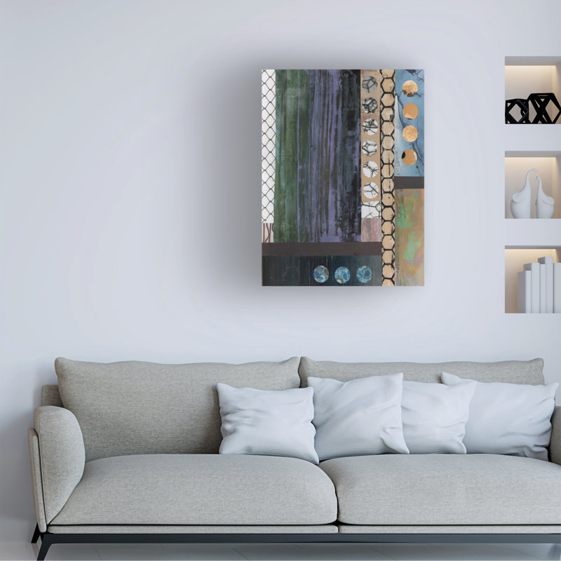 «Mashup I» bolognaise par Natalie Avondet sur toile, H 32 po x l 24 po