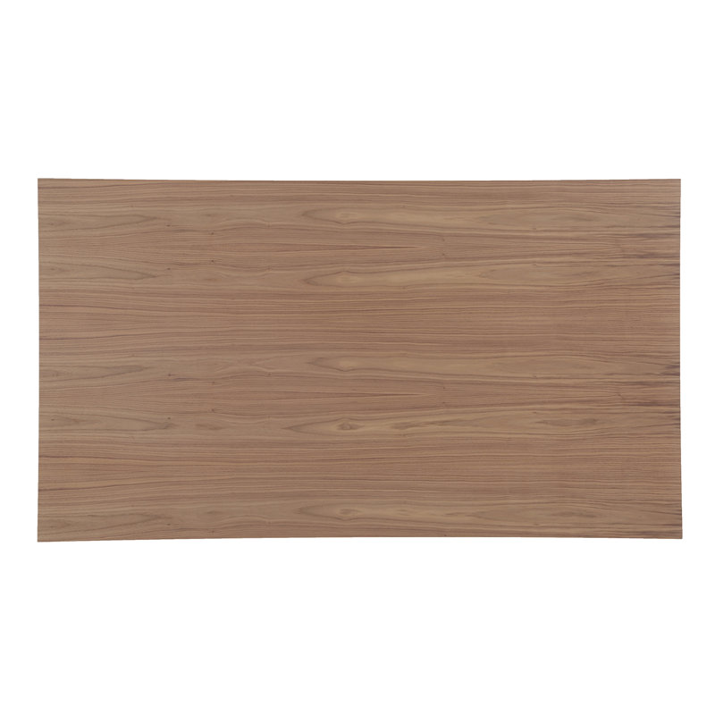 Cowley Dining Table with Stainless Steel Base, 160 x 77cm, Walnut/Chrome