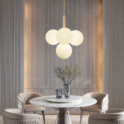 Emel 4 - Light Modern Dimmable Chandelier for Dining Room, Living Room, Bedroom