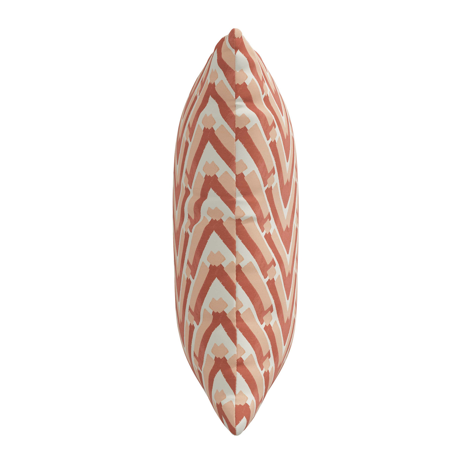 Chevron Cotton Throw Pillow, 18" x 18", Pillow Cover Only - No Insert, Orage/Beige/White