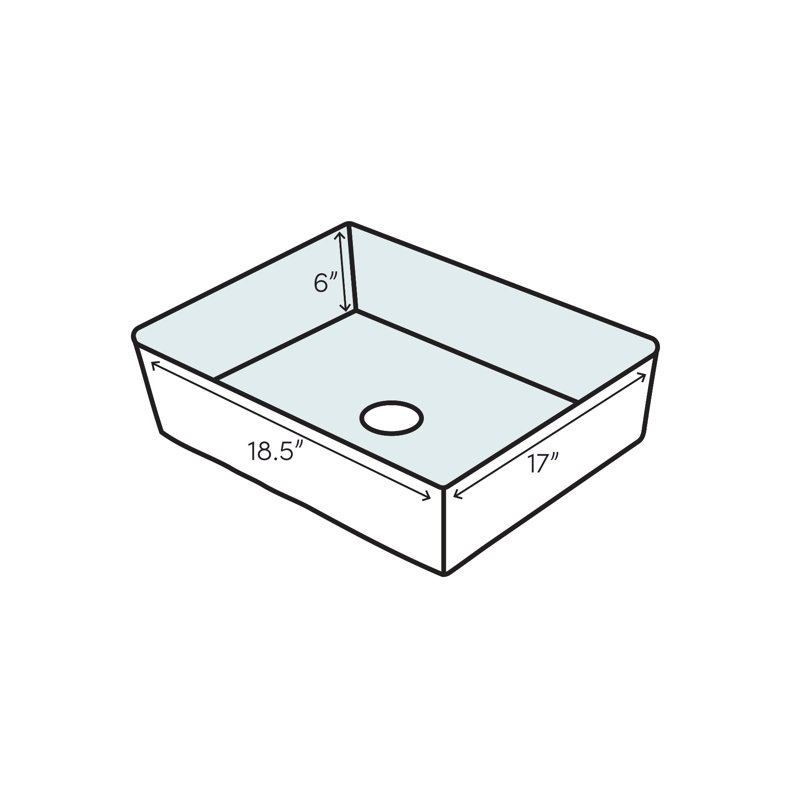 Declyn 18.5'' White Ceramic Wall-Mount Bathroom Sink
