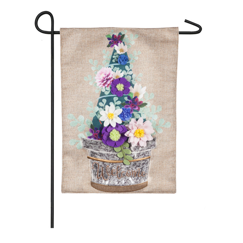 Drapeau de jardin en polyester 2 côtés topiaire