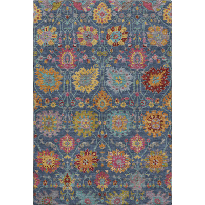 Premium Machine Washable Mayfield AMF2288 Damask Rug