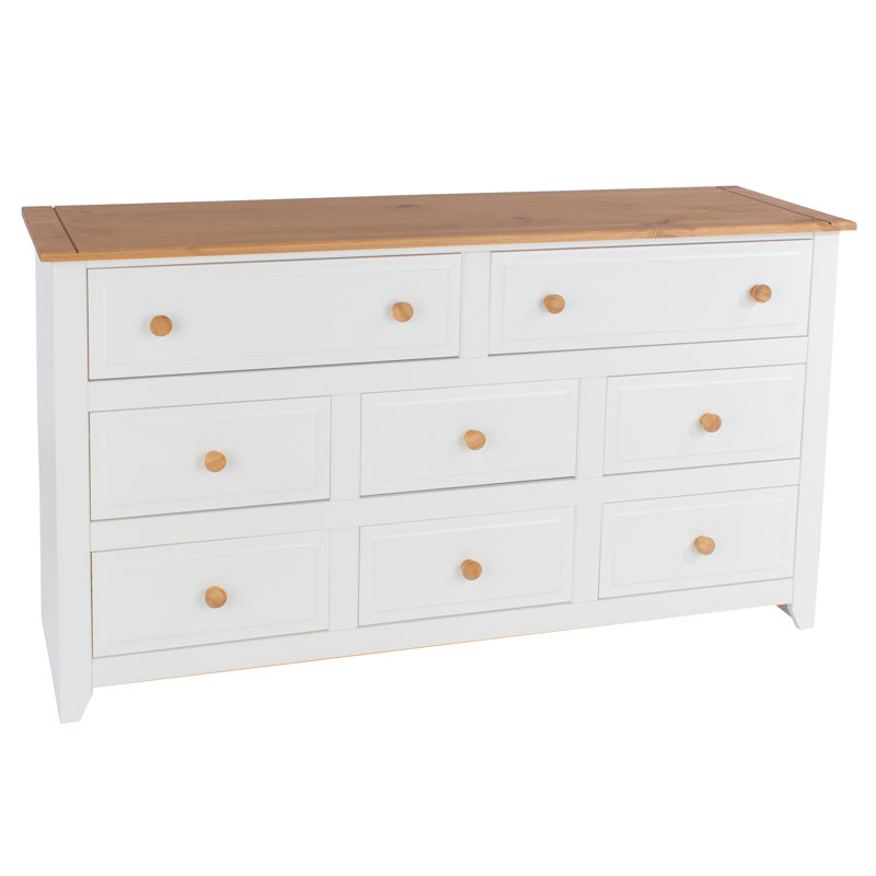 Katalina 6+2 Wide Drawer Chest, Coastal Farmhouse Dresser