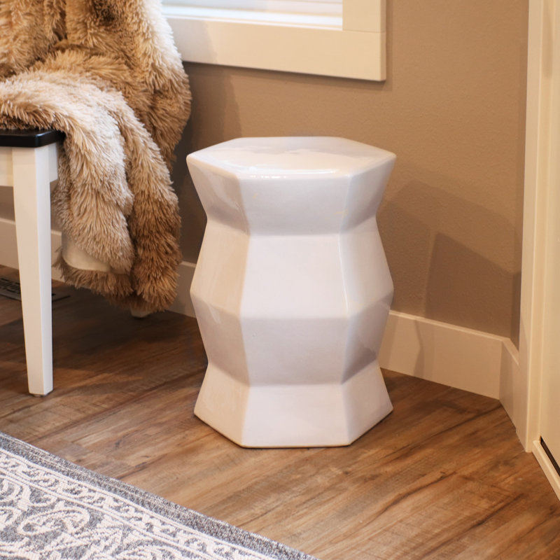 Table d'appoint de jardin 17,25 "Rados³aw, Blanc