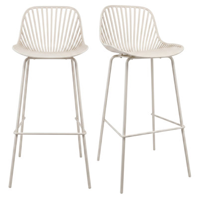 Outdoor Bar Stool in Ivory