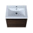 Wall Mounted Bathroom Cupboard With Sink - 24", Walnut, Soft Closing Doors, Modern Storage Cabinet Mount And 24 Inch, Functional Unit-829227968