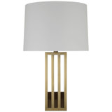 Ralph Lauren Penrose 29" Table Lamp in Polished Nickel with White Paper Shade