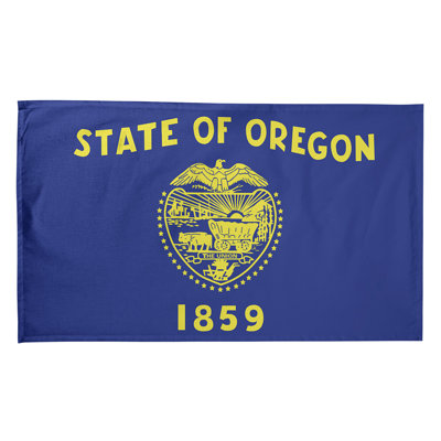 Serviette de thé à drapeau oregon