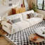 Coussin blanc modulaire 100% polyester-1204117042-1204117043-1204117046