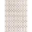Tapis de style glam à motif géométrique blanc et argenté Glam-56547592
