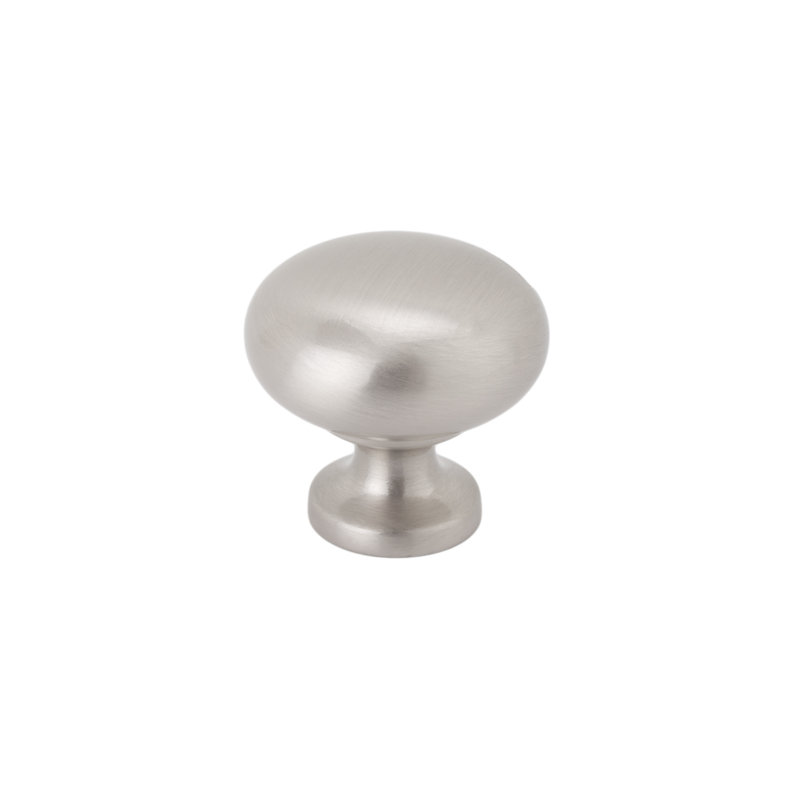 Brushed Nickel Round Mushroom Knob Multipack - Set of 10