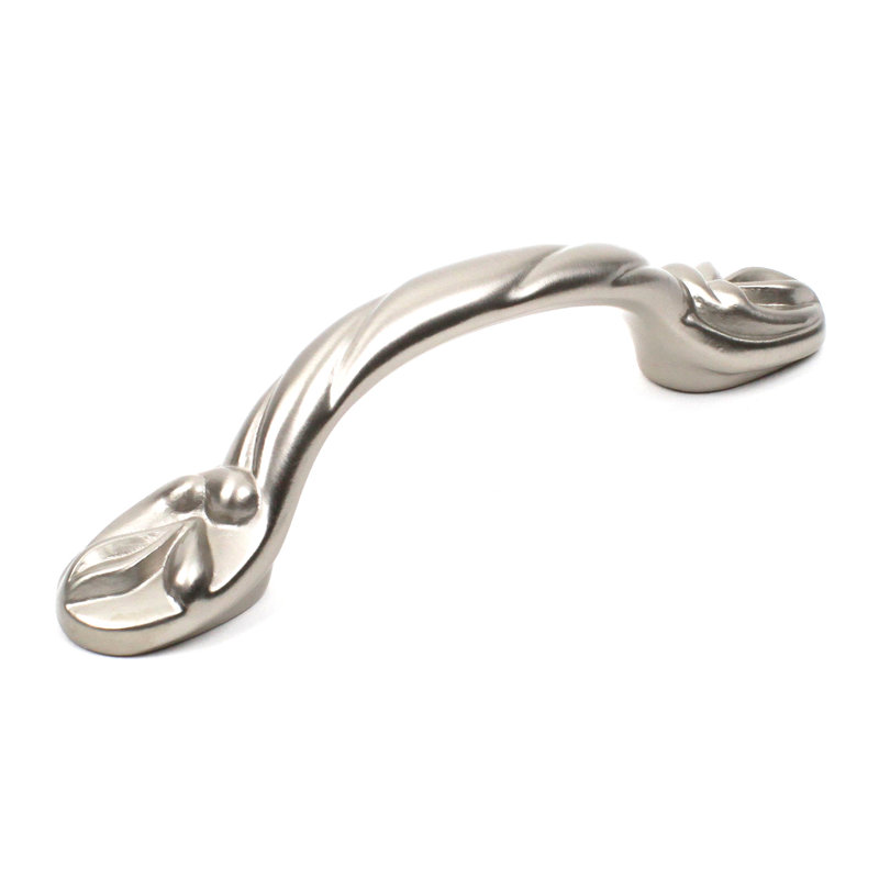Poignée arche 3 po Tuscana, Nickel satiné mat