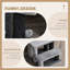 3-Step Pet Stairs with Scratching Posts, Platforms & Toy Ball, Grey