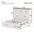 Murphy Bed Cabinet with Charging Station, Multi-Functional Foldable Platform Bed with 1 Large Storage Drawer for Guest Room, Small Bedroom-947096481-947096482