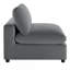 Fauteuil de chambre sans accoudoirs Caylie - gris anthracite