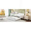 Lit de jour simple tapissier en L rembourré avec couchette escamotable, beige-127940340