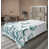 Blanc, bleu sarcelle / floral 1 est en rupture de stock