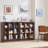 9 Cube Storage Book Shelf, 41" Tall Organizer Bookcase With Curved Edge, Wood Floor Standing 3-Tier Cubby Bookshelf With Base, Vintage Display Book Case For Bedroom, Office-161570689-160441336
