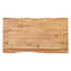 Kairon Acacia Rectangular Wood Top Dining Table with Iron Base