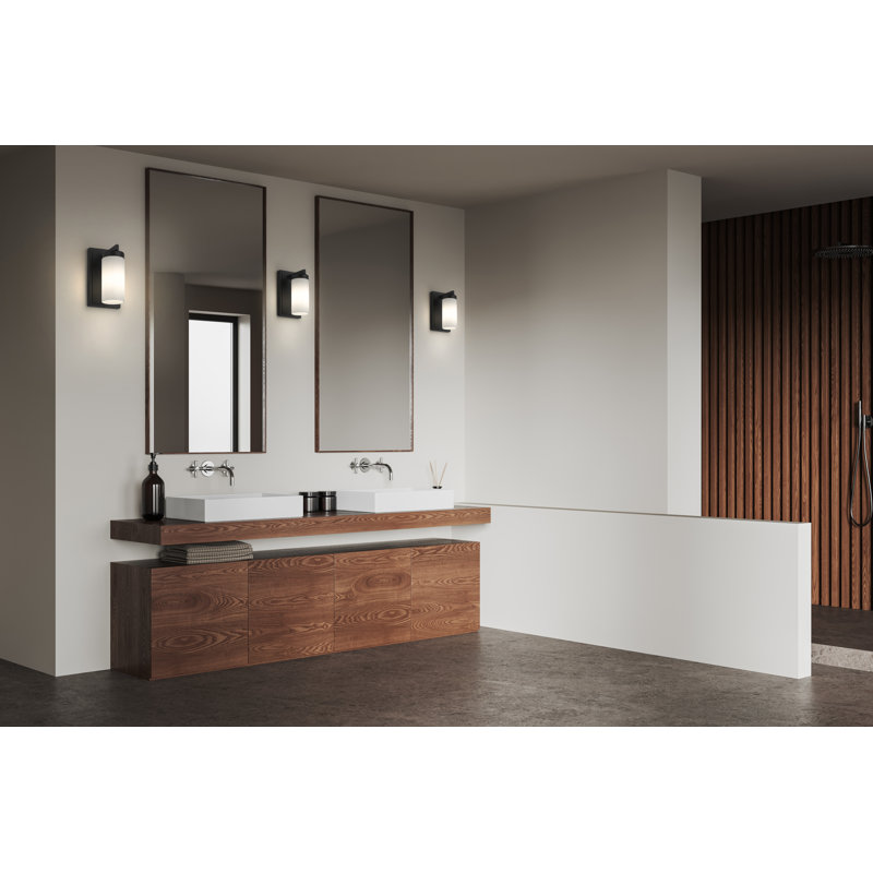 Avers 1 Light Wall Sconce, Matte Black