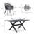 Rectangular Outdoor Restaurant Dining Set-97745717