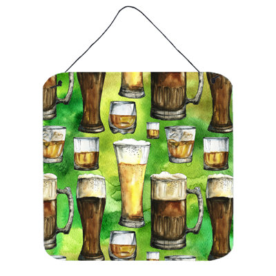 Décoration murale bière avec corde suspendue