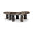 Mandola Coffee Table Set-Rocky Brown Marble