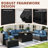 Caradog Wicker 6 - Person Patio Conversation Sets with Cushions, Coffee Table and 44" Fire Pit Table-927787557
