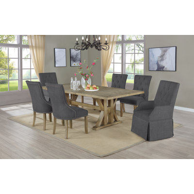 Extendable Trestle Dining Set
