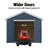 Charleston Wood Storage Shed, 10 ft. W x 10 ft. D, With Floor (DIY Assembly)-101109850-101109852-113449491