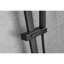 Douchette à main en acier inoxydable noir mat, barre coulissante de 28 pouces, boyau de 59 pouces, hauteur réglable, réglages de jet fonctionnels pour la détente et utilisation de chaise réglable avec plusieurs modes de bain,-126125310