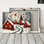 Impression sur toile Cozy Red Heart Winter Village - Urban Studio-575287192