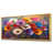 Toile avec cadre flottant or