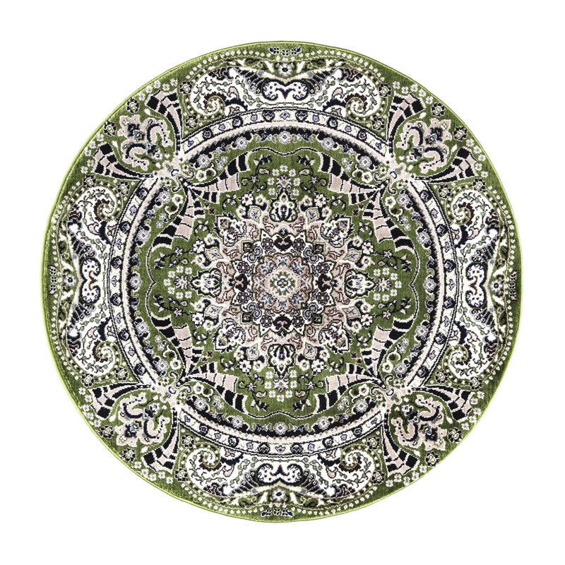 Floral Area Rug, Round 10cm