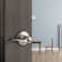 Privacy Door Lever with Round Rosette Keyless Lock