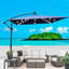 Parasol carré carré pour l'extérieur-544879509