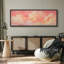 Doux nuages roses au coucher du soleil, impression sur toile encadrée - décor de ciel pastel romantique-115271190-115271188