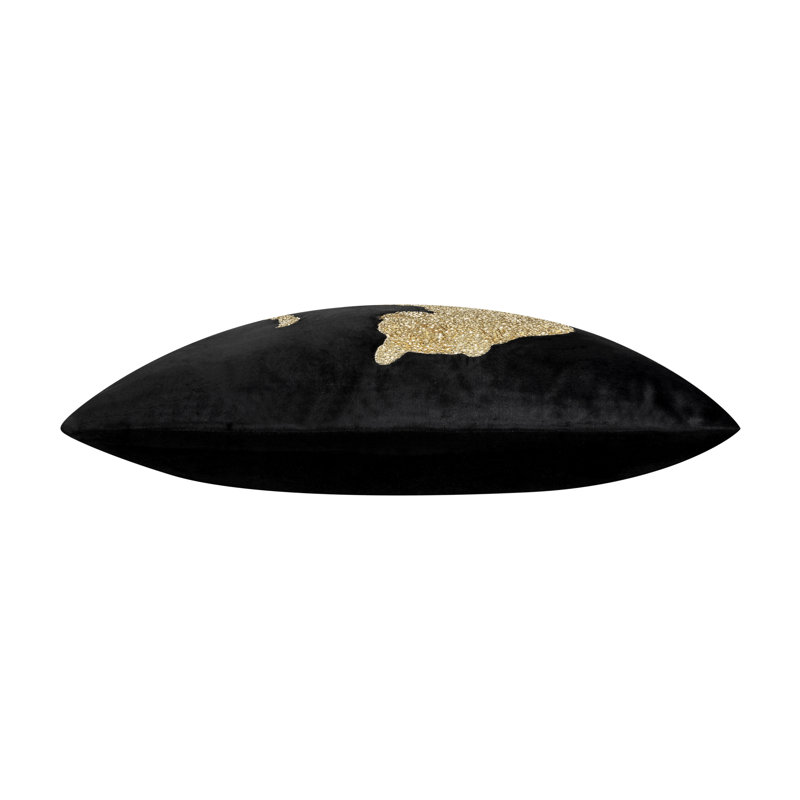 Safara Panther Black Gold Pillow