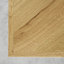 Hume Oak Solid Wood Top Metal Base Dining Table-1675760911-1675760923